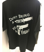 TURBO LIFE Mens T-Shirt Don&#39;t Bring a Knife to a Gun Fight Street Racing... - $475.79 MXN