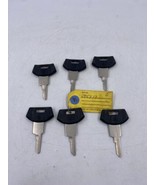 Lot of 6 Uncut 595312 OEM GM Logo Rubber Head Ignition Key &quot;E&quot; Blank - £12.83 GBP