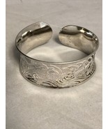 Vintage Chinese Export Fine Silver Cuff Bracelet Marked In Mandarin Bird... - £55.48 GBP