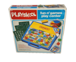 VINTAGE 1982 PLAYSKOOL FUN N GAMES PLAY CENTER ACTIVITY CENTER COMPLETE ... - $28.50