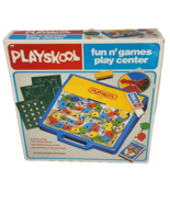 VINTAGE 1982 PLAYSKOOL FUN N GAMES PLAY CENTER ACTIVITY CENTER COMPLETE ... - £22.44 GBP