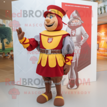 Brown Swiss Guard mascot costume character dressed with a Mini Dress and Pocket  - £1,019.18 GBP