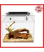 Clear 2-Gallon Reptile Tank With 360° Full View - Ideal for Small Pets - $35.63
