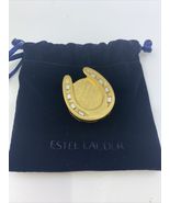 Estee Lauder GOLDEN HORSESHOE Beautiful Solid Perfume COMPACT 2013 - £27.91 GBP