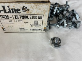 B-Line STN228 1/4&quot; X 1&quot; Zinc Plated Twirl Stud Nut, New Old Stock - $938.36 MXN