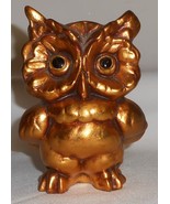 Freeman McFarlin GOLD COLOR 5 3/4&quot; Ceramic OWL Made in California - $29.69