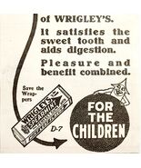 1923 Wrigley's Chewing Gum Advertisement For the Child Ephemera Candy 4 ... - €8,59 EUR 1923 Wrigley's Chewing Gum Advertisement For the Child Ephemera Candy 4 ... - €8,59 EUR