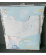 HALO SleepSack 100% Cotton Swaddle Light Blue Birth To 3 Months New In Package - £14.68 GBP