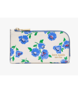 Kate Spade Devin Springtime Blooms Small Slim Bifold Wallet ~NWT~ Cream - $1,677.57 MXN