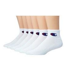 Champion Men’s Double Dry Moisture Wicking Cushioned Athletic Ankle Socks 6 Pair - £14.11 GBP