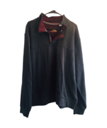 Pullover Sweater Orvis Men&#39;s Gray Long Sleeve 1/4 Zip Cotton XXL Winter ... - £36.33 GBP