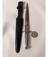 Solingen Steel Fixed 8 in Blade Dagger Letter Opener Aluminum Handle Bra... - $139.27