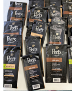 Empty 32 Peet&#39;s coffee bags collectible advertising craft art supplies - $26.99 CAD