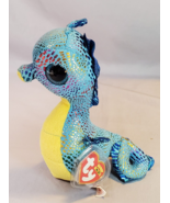 Ty Beanie Boos Neptune the Seahorse 6in Plush Stuffed Animal Toy with He... - £8.53 GBP