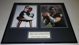 Jim McMahon Signed Framed 16x20 Photo Display w/ Walter Payton Bears - £118.72 GBP