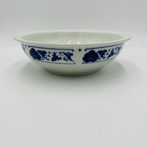 Han Dan Blue and White Chinese Bowl Dragon Marking 3in x 10in Vintage - £62.52 GBP