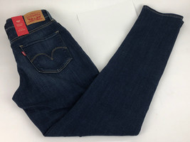 Women&#39;s Levis Mid Rise Skinny Jeans 585750117 Blue Sz 4 Medium 4 Short W... - £38.36 GBP