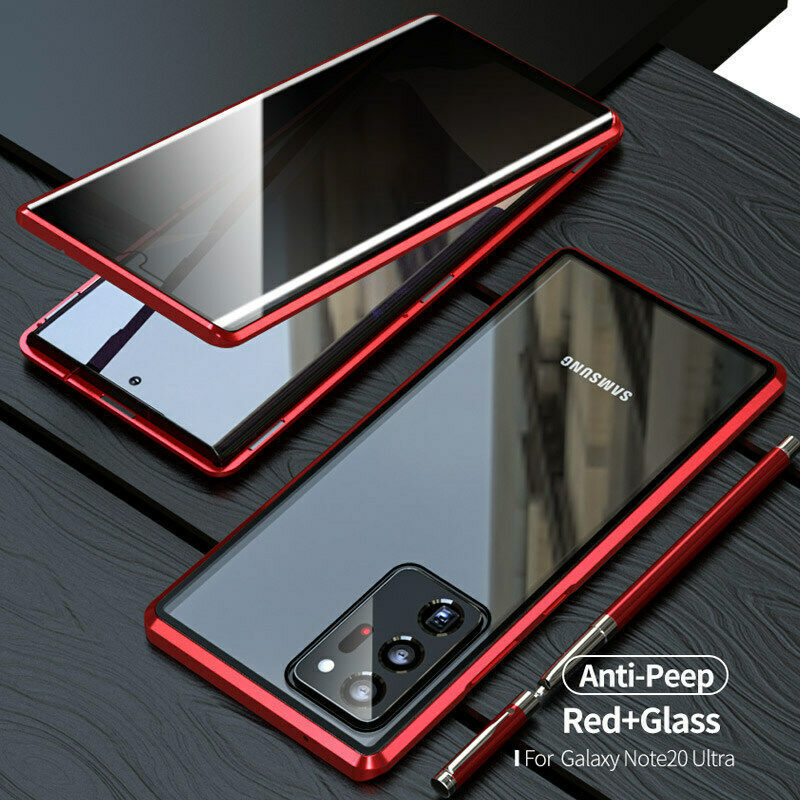 Samsung Galaxy Note20 Ultra S20 Ultra S10 Note10 Anti-Spy Magnetic Glass Case AU