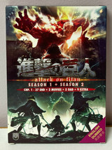 Attack on Titan DVD - Season 1 + 2 Chp. 1 - 37 End + 2 Movies + 5 OAD + 9 Extra - £21.11 GBP