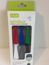 True Brands  Windsor Knot Wine Glass Markers #3387 - £4.71 GBP