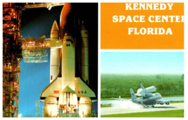 Kennedy Space Center Florida Airplane Postcard - £24.20 GBP