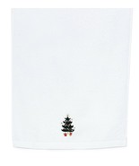 Christmas Tree Embroidered Guest Towel - 30cm x 50cm - £7.98 GBP