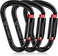 Auto-Locking Carabiner Heavy Duty Carabiner 25Kn Uiaa Certified Climbing... - $45.06 CAD