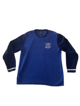 Polo Ralph Lauren Rowing Club Sleepwear Long Sleeve Waffle Knit Shirt Blue Large - £7.07 GBP