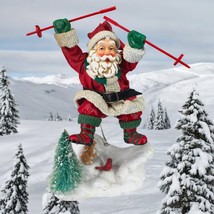 Midwest Importers of Cannon Falls Ski Santa Christmas Decor 11&quot; - $27.08