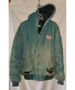 VTG Thrashed Tri Mountain Cumberland shenandoah Ag Supply Hoodie Coat 2XL - $49.99