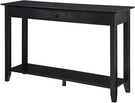 Convenience Concepts American Heritage Console Table with Drawer, Black - £181.88 GBP