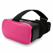 Virtual Reality Headset Fits Samsung~ iPhone &amp; Others Up to 6&quot; Screen Pink/Black - £17.64 GBP