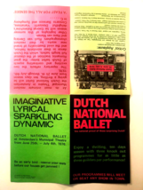 Vintage Dutch National Ballet Poster &amp; Program 1976 Amsterdam Municipal Theater - £9.27 GBP