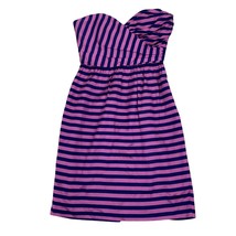 Anthropologie Corey Lynn Calter Dress Womens 4 Strapless Purple Blue Str... - £19.77 GBP