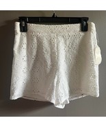 $59 nwt Altar’d State White Lace Shorts XS high waist eyelet hot pants b... - £22.47 GBP