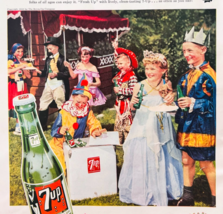 1953 7-UP Soda Pop Advertisement Costume Party Fresh Up Seven Up Vintage... - €25,67 EUR
