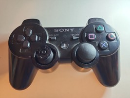 Sony Playstation 3 PS3 Sixaxis DualShock 3 Controller Black Genuine OEM - £12.92 GBP