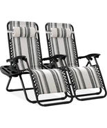 Adjustable Zero Gravity Lounge Chairs - Set of 2 - £145.67 GBP