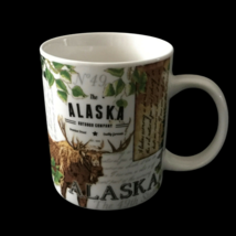 Alaska Ceramic Coffee Mug Birch Moose Theme Rugged Outdoors Cup ~ NIB - $41.88