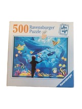 Searle Gazing Upon Greatness Boy Dolphins Ravensburger Jigsaw Puzzle 500 Pieces - £7.81 GBP