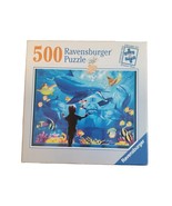 Searle GAZING UPON GREATNESS Boy Dolphins Ravensburger Jigsaw Puzzle 500... - £7.89 GBP