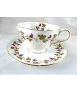 Shelley Wine Grape Cup &amp; Saucer 13698 Fine Bone China England - £39.19 GBP