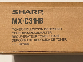 New Sealed Genuine OEM Sharp MX-C31HB Waste Toner 2-Pack MX-C402SC C401 C400P - £23.52 GBP