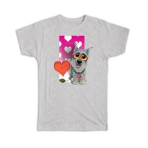 Cute Dog Big Eyes : Gift T-Shirt Pet Hearts Valentine Animal Puppy Love You Quat - £14.33 GBP