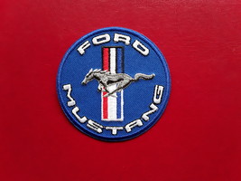 FORD MUSTANG SHELBY AMERICAN CLASSIC MUSCLE CAR EMBROIDERED PATCH  - $4.99