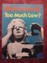 Newsweek Magazine January 10 1977 Too Much Law? - £5.13 GBP