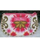 Vera Bradley Clip Zip ID Zipper Pouch Coin Purse Key Case Folkloric  - $24.61 CAD