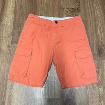 Crewcuts Boys Solid Peach Orange Cargo Shorts Cotton Size 10 J.Crew Casual - £14.12 GBP