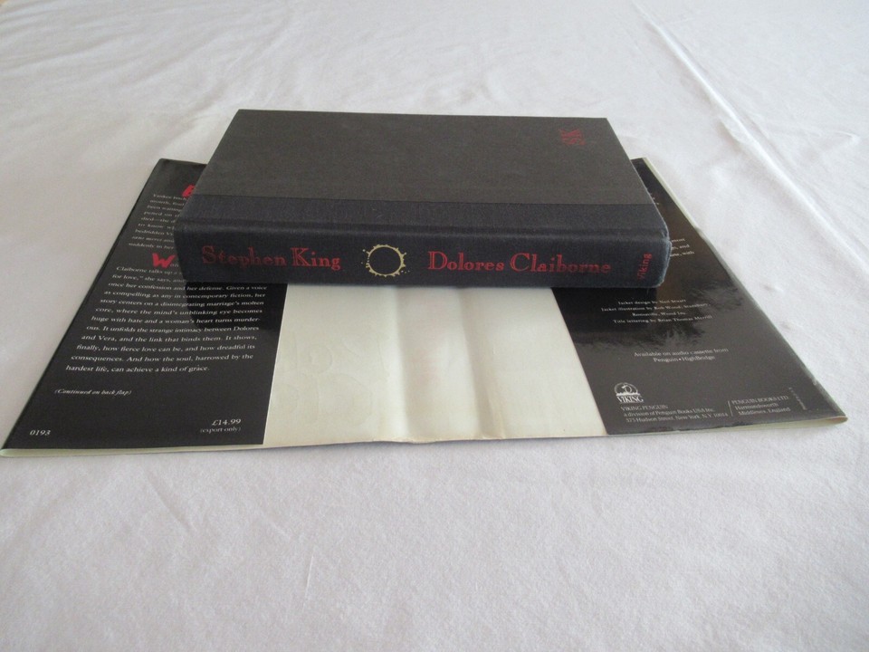 Dolores Claiborne STEPHEN KING Viking First Edition $23.50 HC Hardcover DJ Book Item image 5