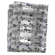 Music Notes Scarf - White - £11.20 GBP